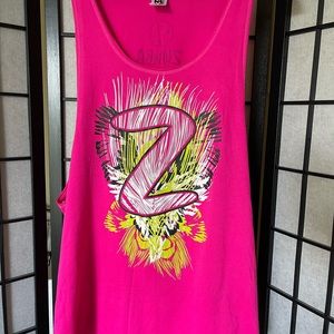 Hot Pink Zumba Tank Top Size Large